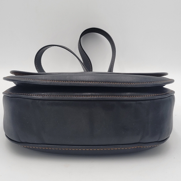Coach 1941 Glovetanned Leather Saddle Bag, Black - Picture 4 of 16